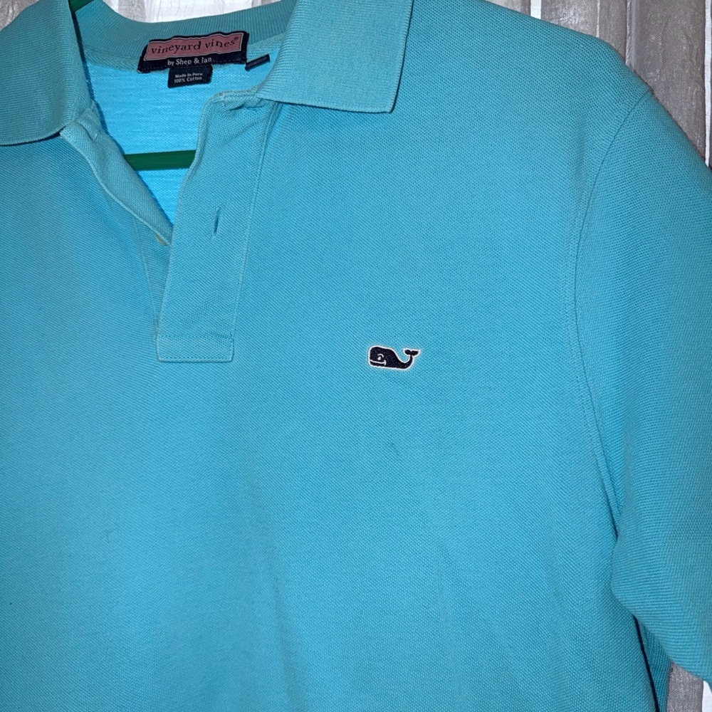 Men’s blue vineyard vines polo size small